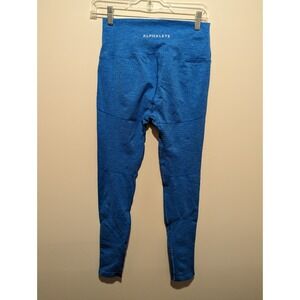 Alphalete Revival Compression Leggings Blue Turquoise Women's Size Large